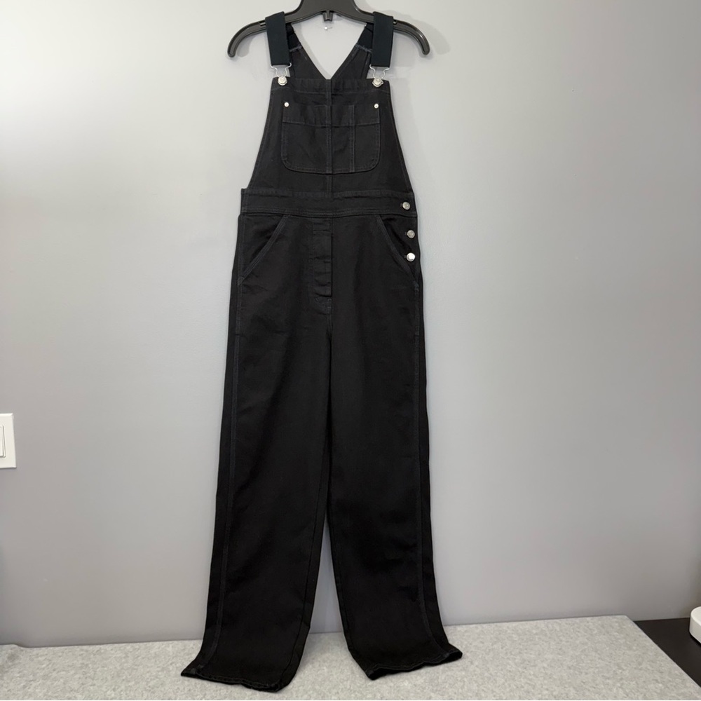 Aritzia x WILFRED FREE Black Denim Overalls size Small